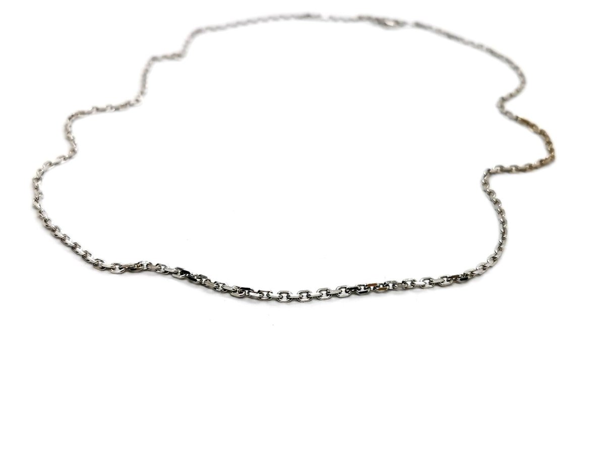 Collier Maille forçat Or blanc - Castafiore