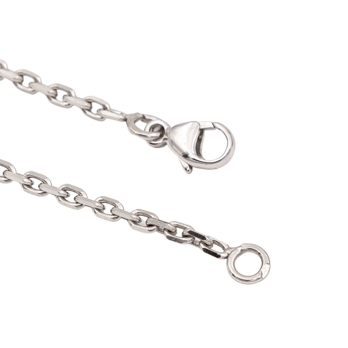 Collier Maille forçat Or blanc - Castafiore