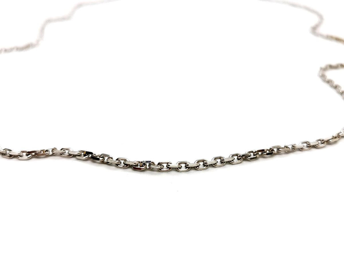 Collier Maille forçat Or blanc - Castafiore