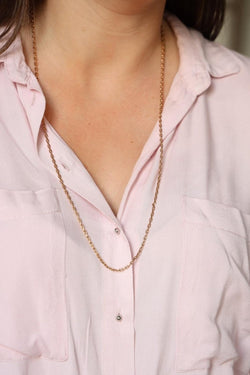 Collier Maille forçat Or rose - Castafiore