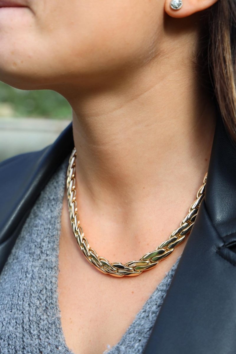 Collier Maille haricot en or jaune - Castafiore