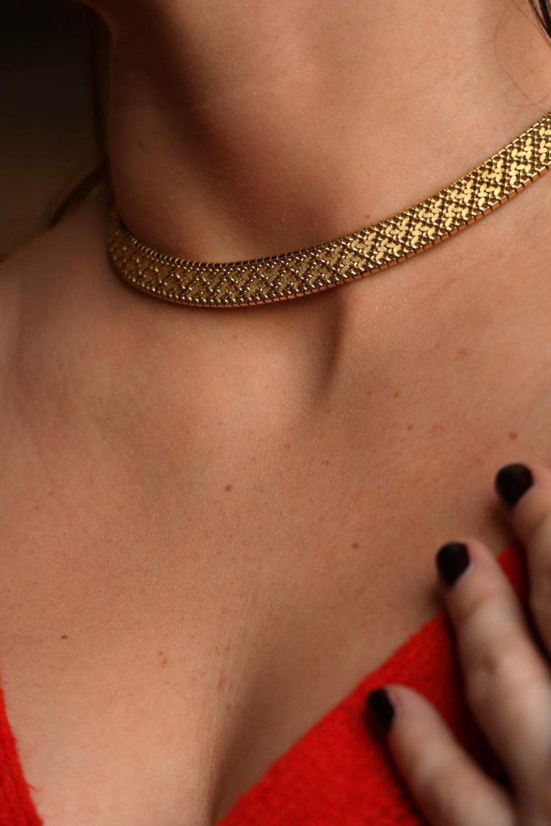 Collier Maille polonaise en or jaune - Castafiore