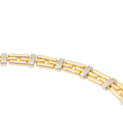 Collier Maille souple CHIMENTO en or jaune et or blanc - Castafiore