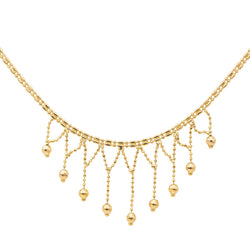 Collier Maille souple Pampilles en or jaune - Castafiore