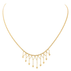 Collier Maille souple Pampilles en or jaune - Castafiore