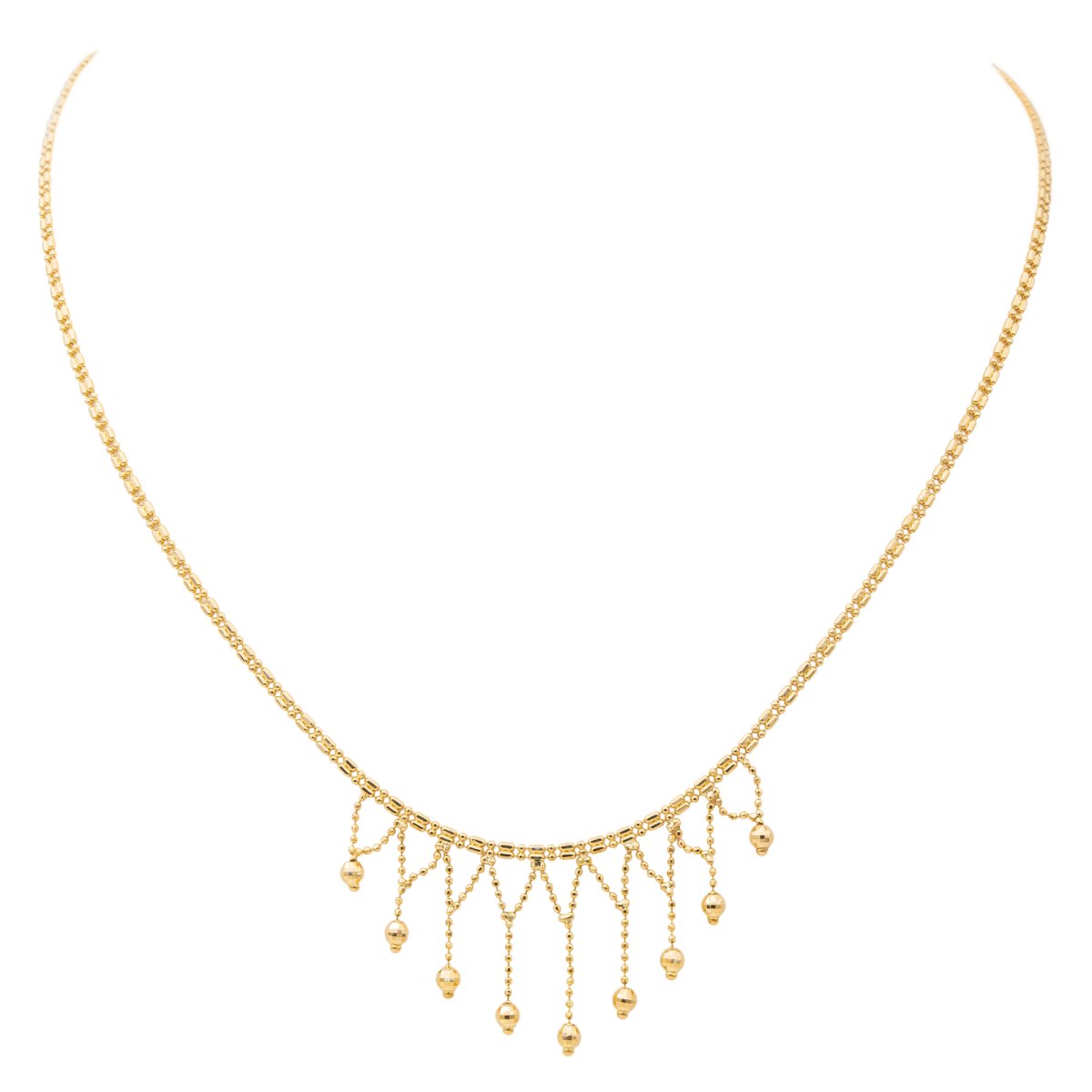 Collier Maille souple Pampilles en or jaune - Castafiore