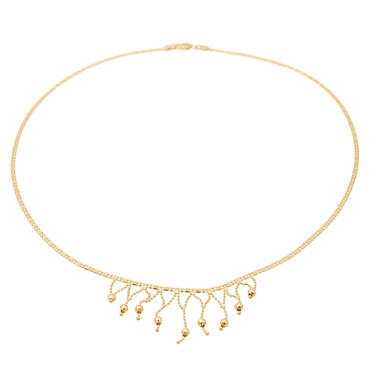 Collier Maille souple Pampilles en or jaune - Castafiore