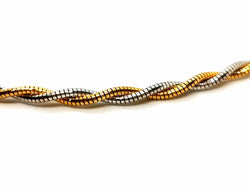 Collier Maille torsadée en 2 ors - Castafiore