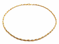 Collier Maille torsadée en 2 ors - Castafiore