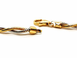 Collier Maille torsadée en 2 ors - Castafiore