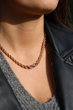 Collier Maille torsadée Or jaune - Castafiore