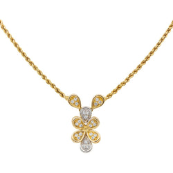 Collier Maille torsadée Or jaune Diamant - Castafiore