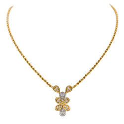 Collier Maille torsadée Or jaune Diamant - Castafiore