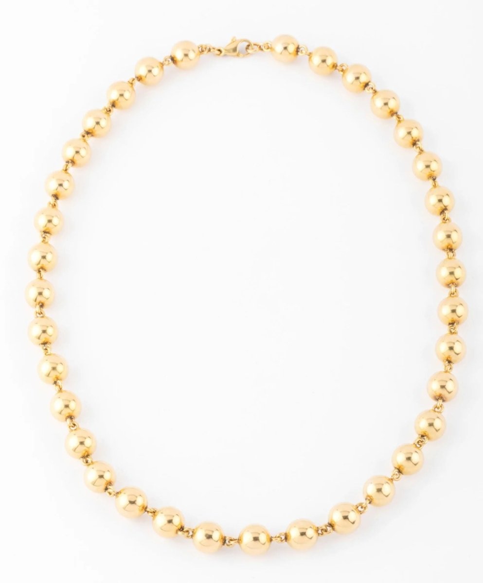 Collier Marseillais en or jaune orné de boules d'or - Castafiore