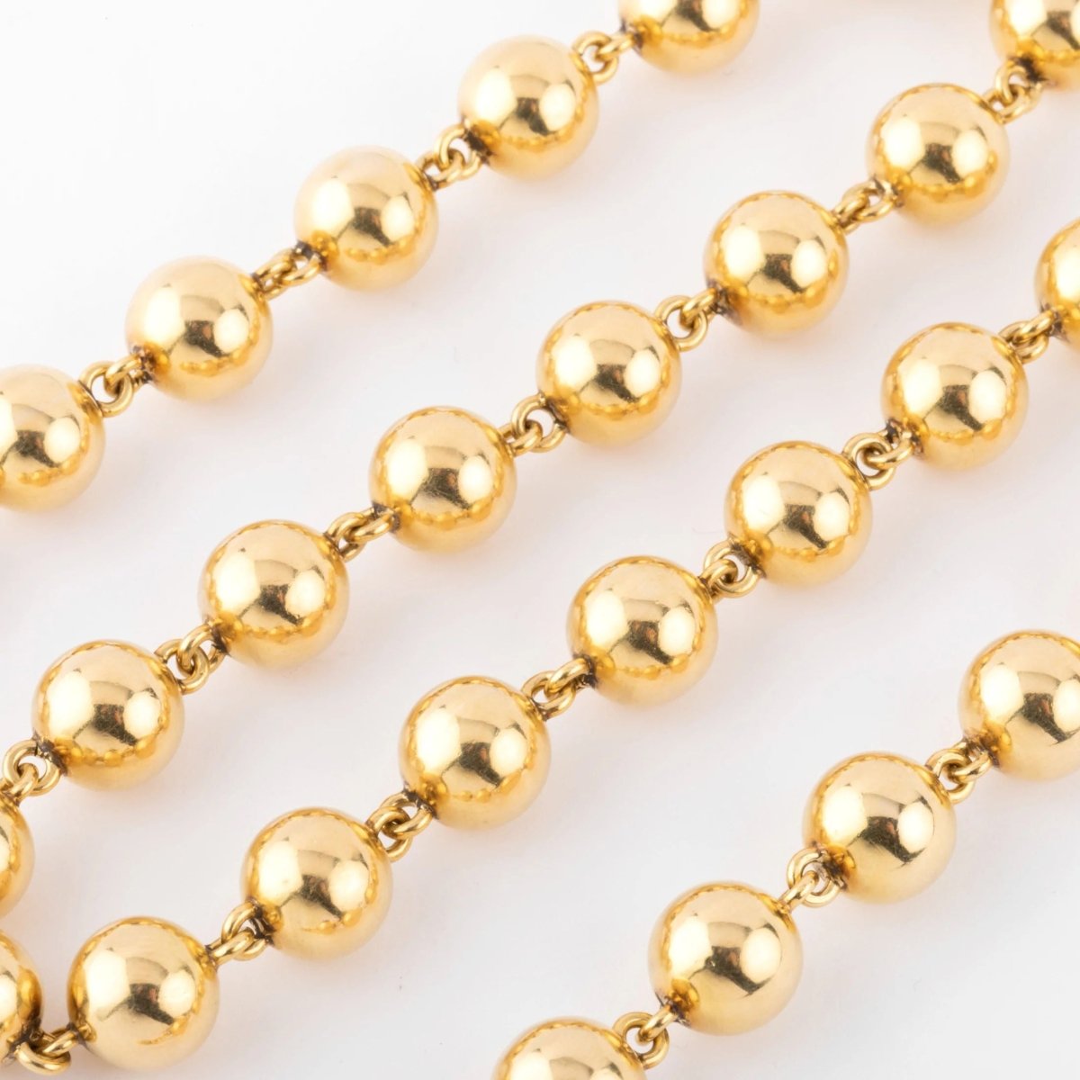 Collier Marseillais en or jaune orné de boules d'or - Castafiore