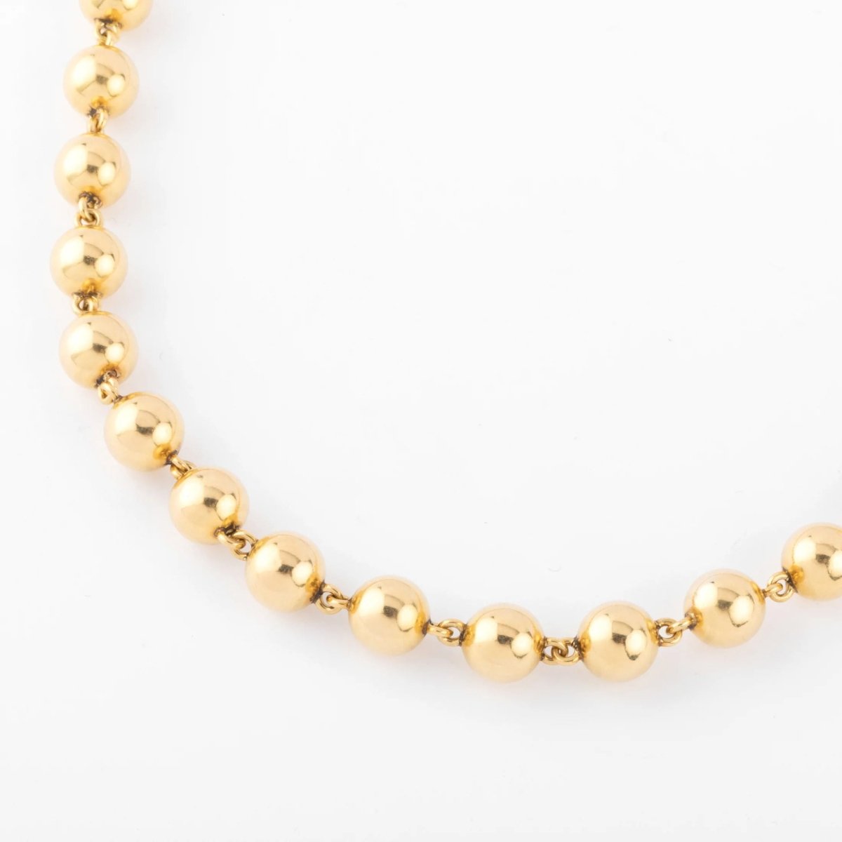Collier Marseillais en or jaune orné de boules d'or - Castafiore