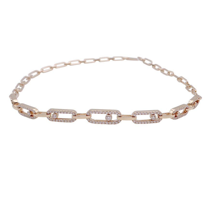 Collier MESSIKA “Choker Move Link Multi”, or rose et diamants - Castafiore
