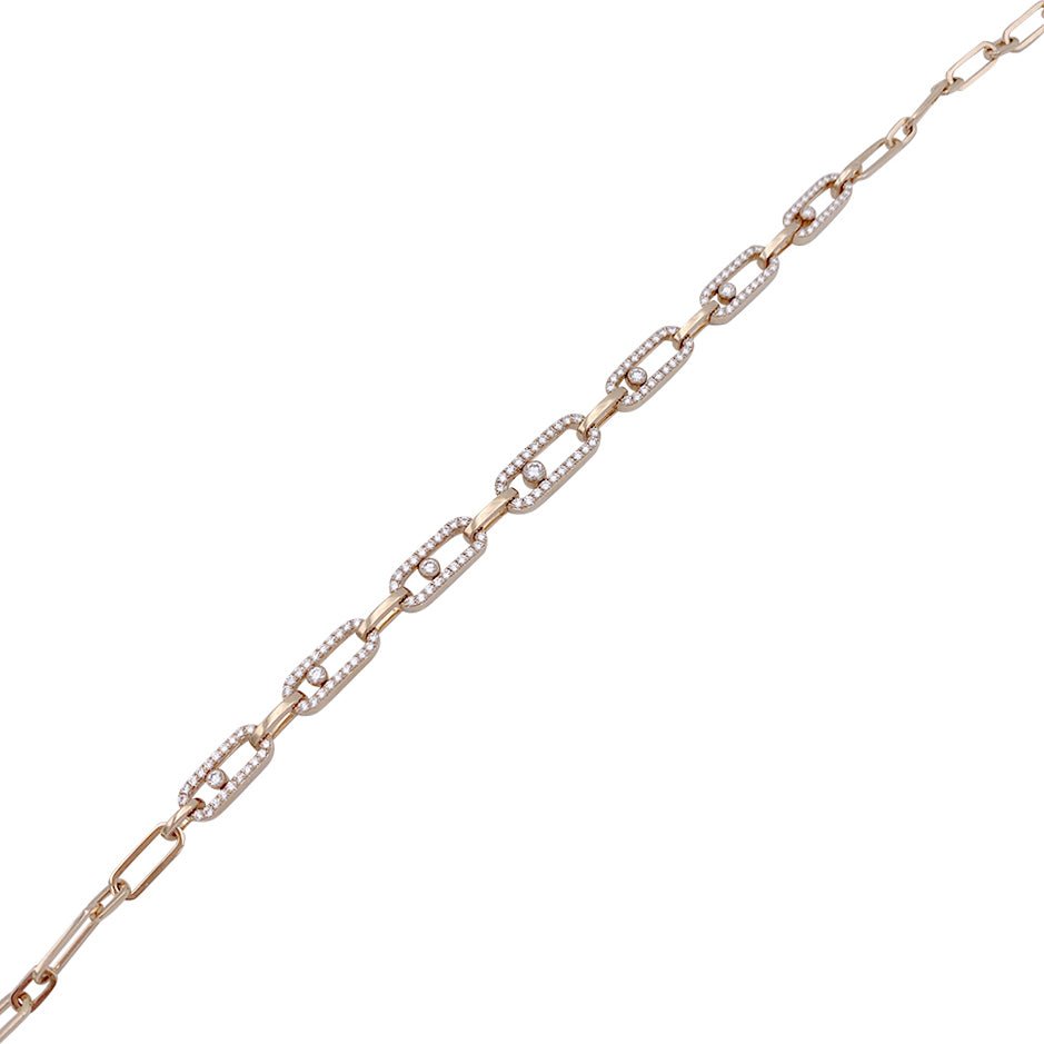 Collier MESSIKA “Choker Move Link Multi”, or rose et diamants - Castafiore
