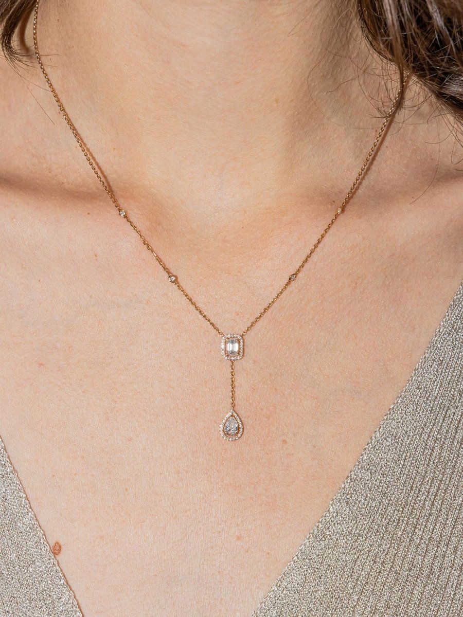 Collier MESSIKA "My twin " en or rose et diamants - Castafiore