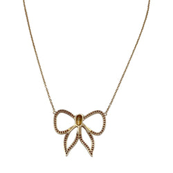 Collier Morganne Bello, "Noeud", or jaune, diamants - Castafiore