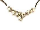 Collier Motif perles et diamants en or blanc - Castafiore