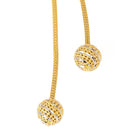 Collier Négligé cœur en ors jaune et blanc - Castafiore