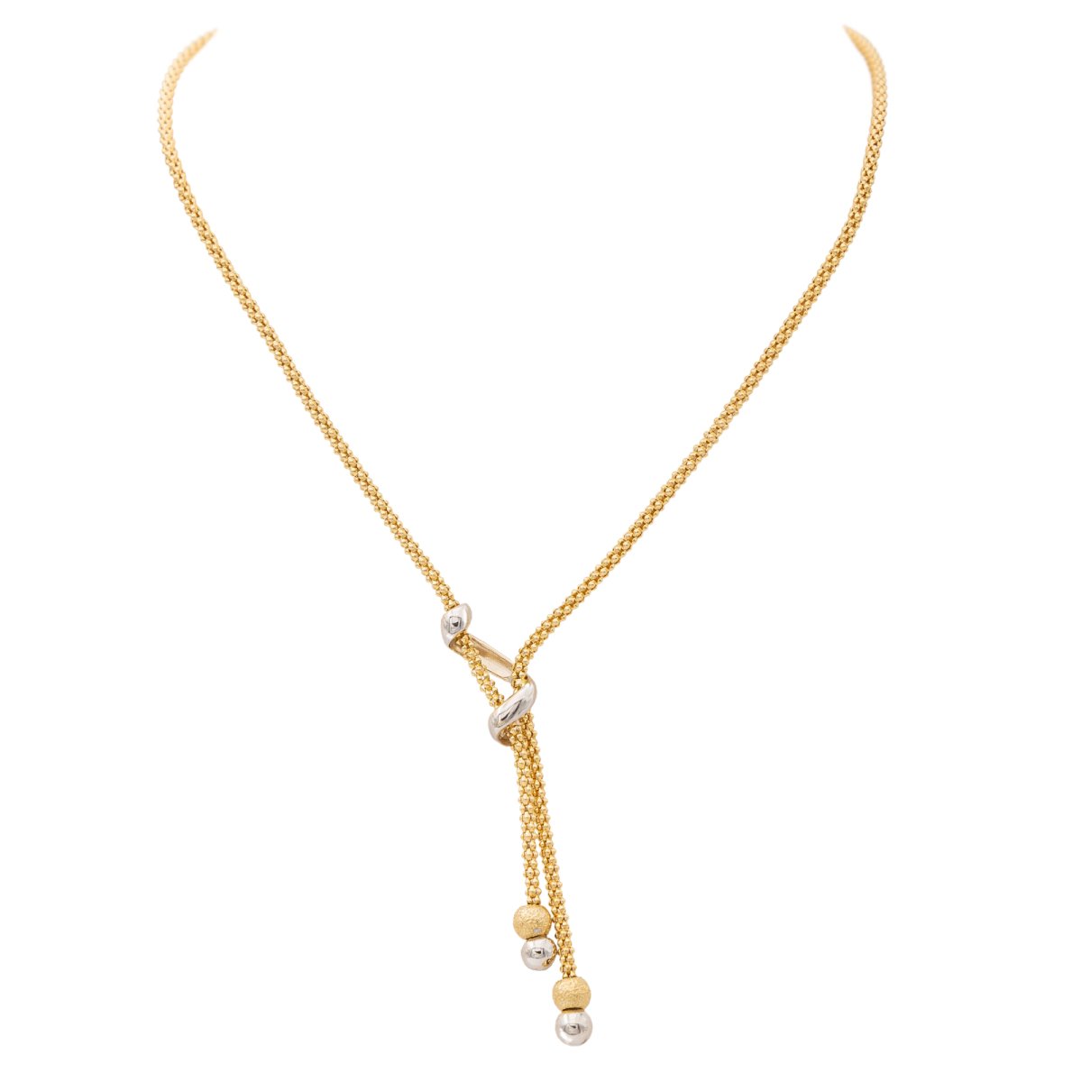 Collier Négligé en or jaune et or blanc - Castafiore