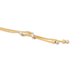 Collier Négligé en or jaune et or blanc - Castafiore