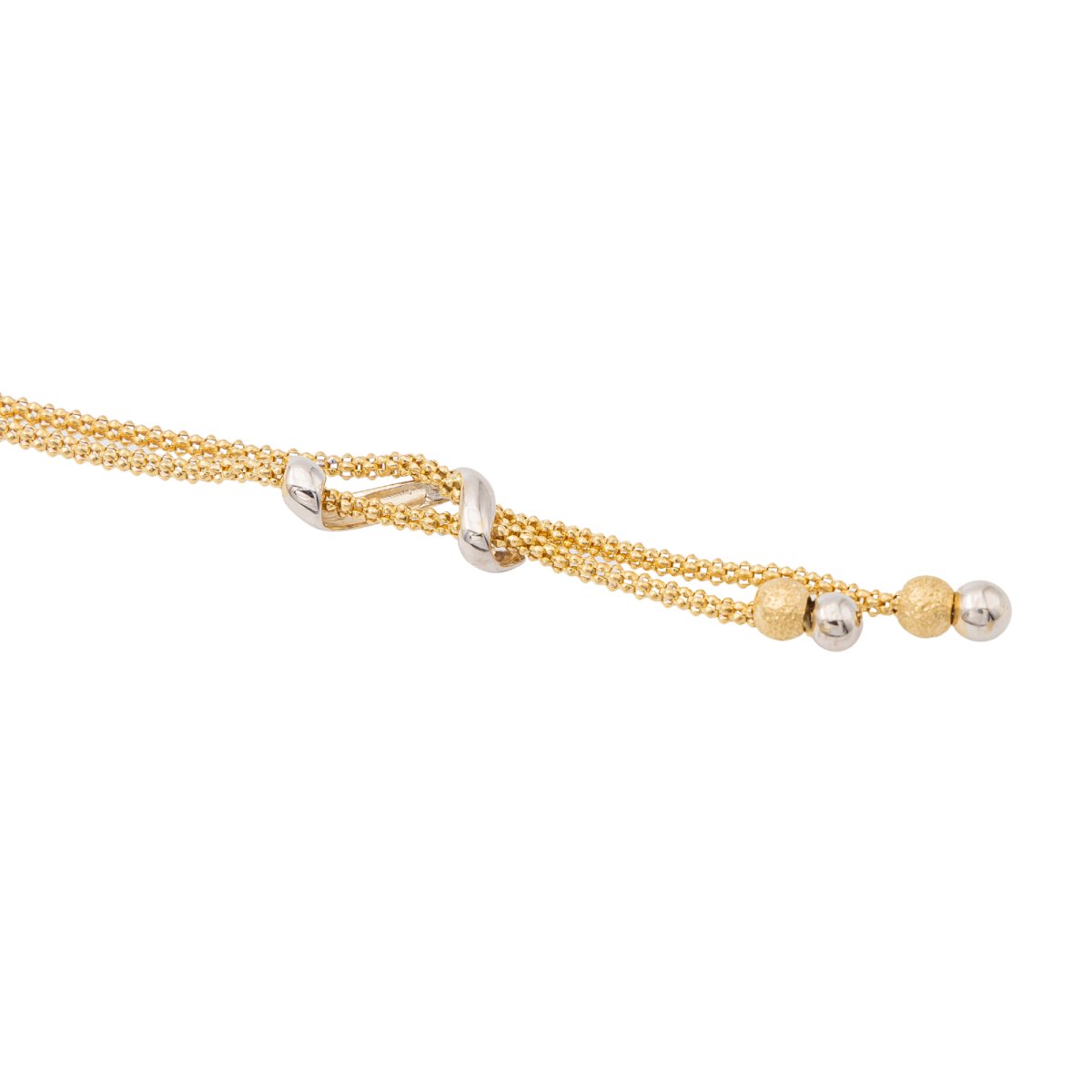 Collier Négligé en or jaune et or blanc - Castafiore