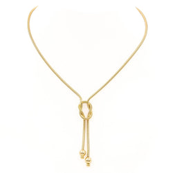 Collier Négligé maille serpent en or jaune - Castafiore