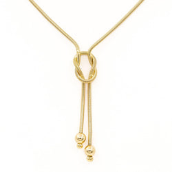 Collier Négligé maille serpent en or jaune - Castafiore