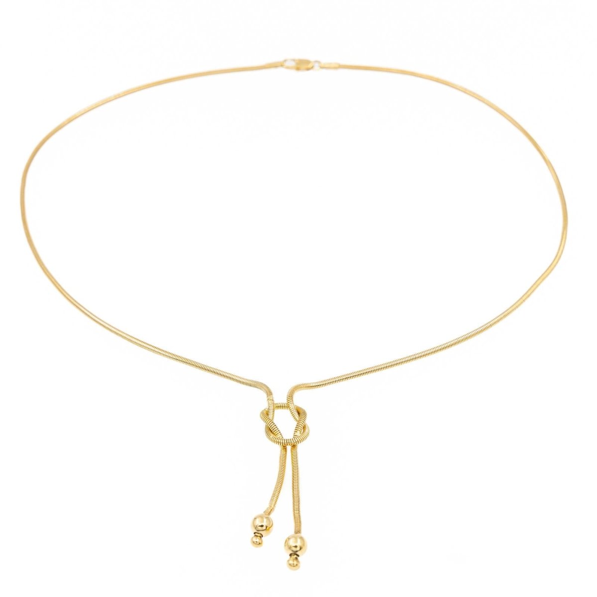 Collier Négligé maille serpent en or jaune - Castafiore