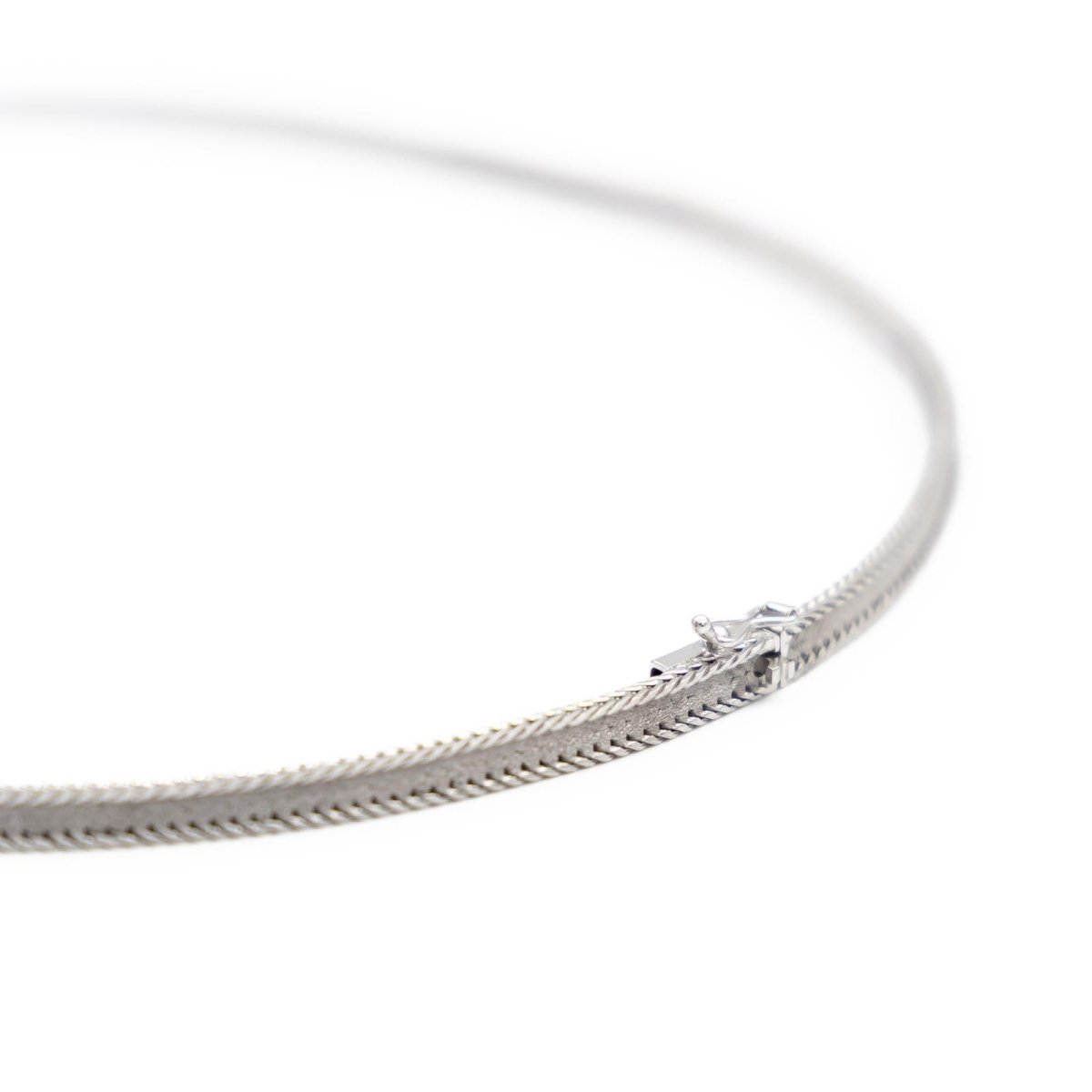 Collier Négligé ruban en or blanc - Castafiore