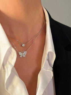 Collier Or blanc Diamant - Castafiore