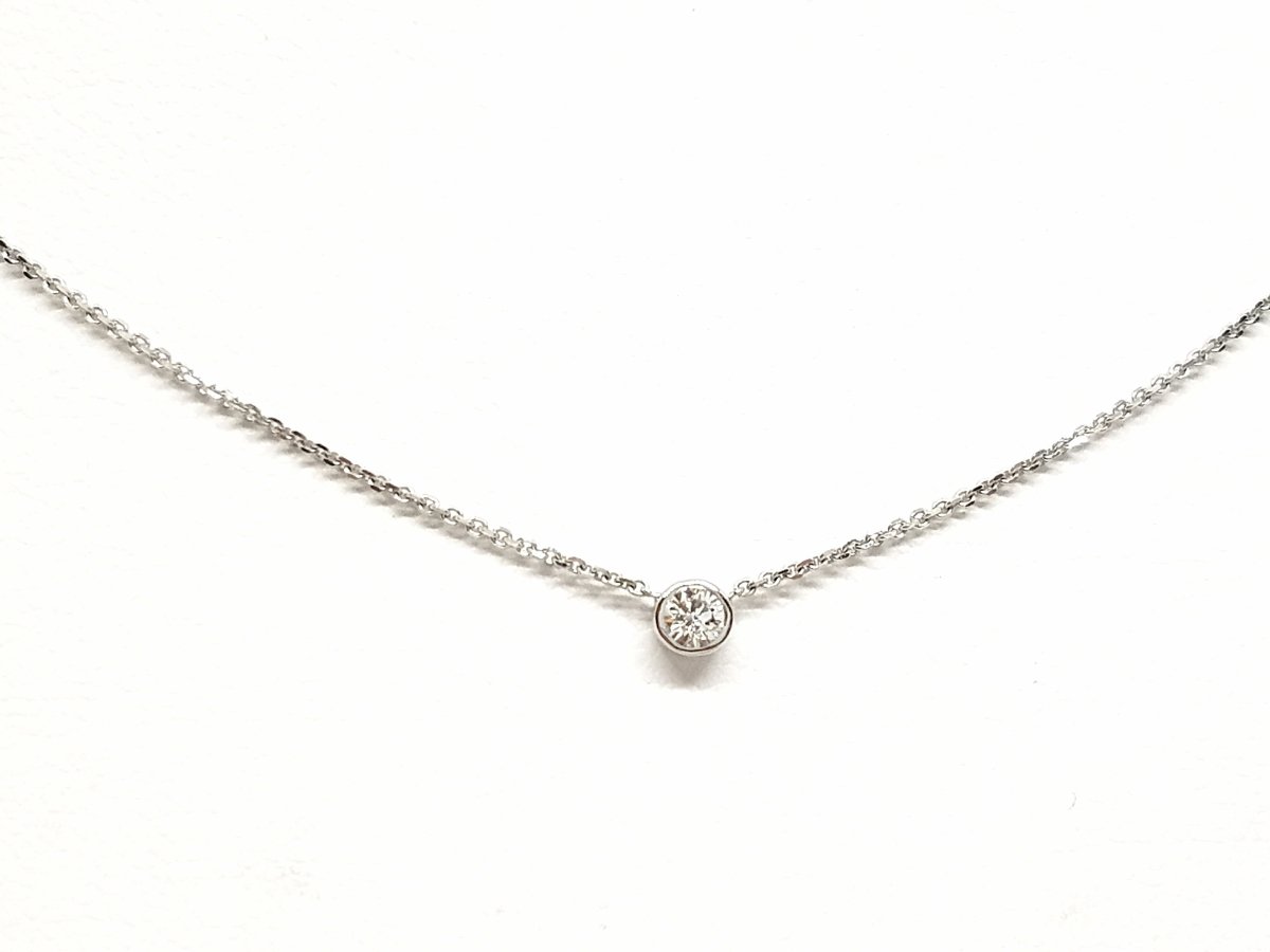 Collier Or blanc Diamant - Castafiore