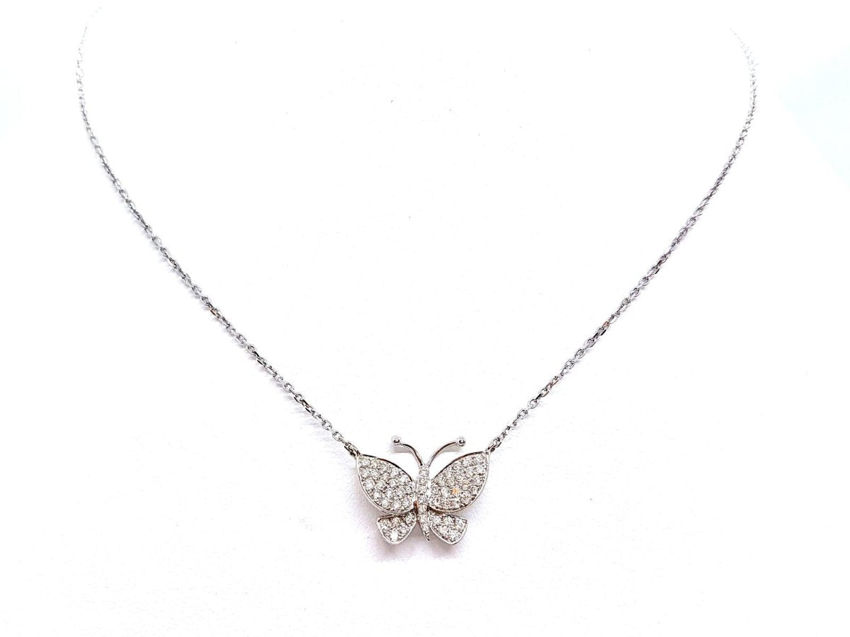 Collier Or blanc Diamant - Castafiore