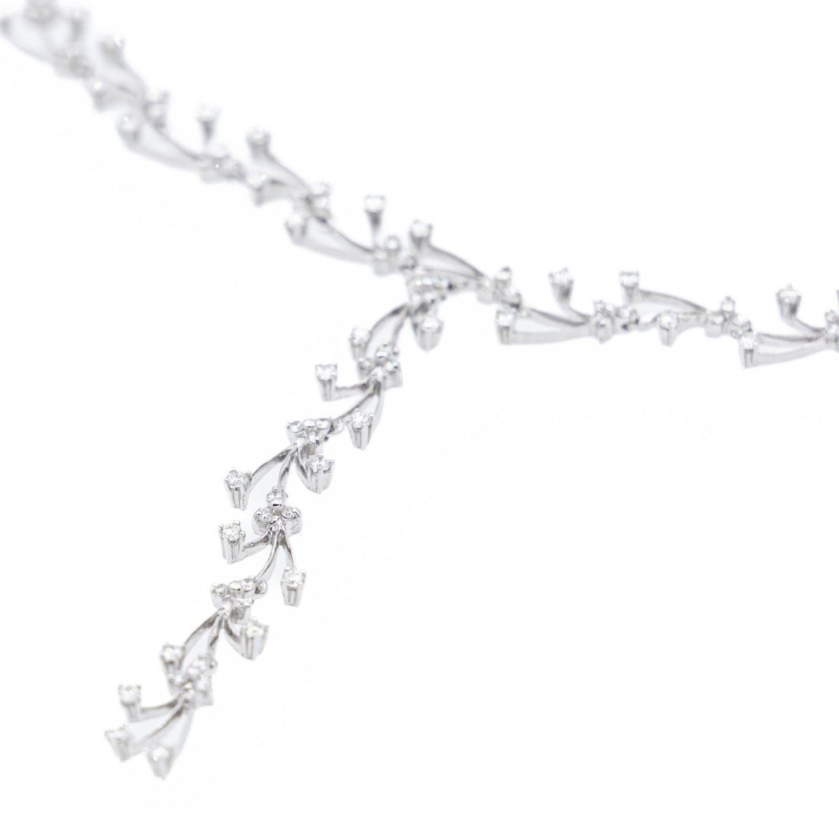 Collier Or blanc Diamant - Castafiore