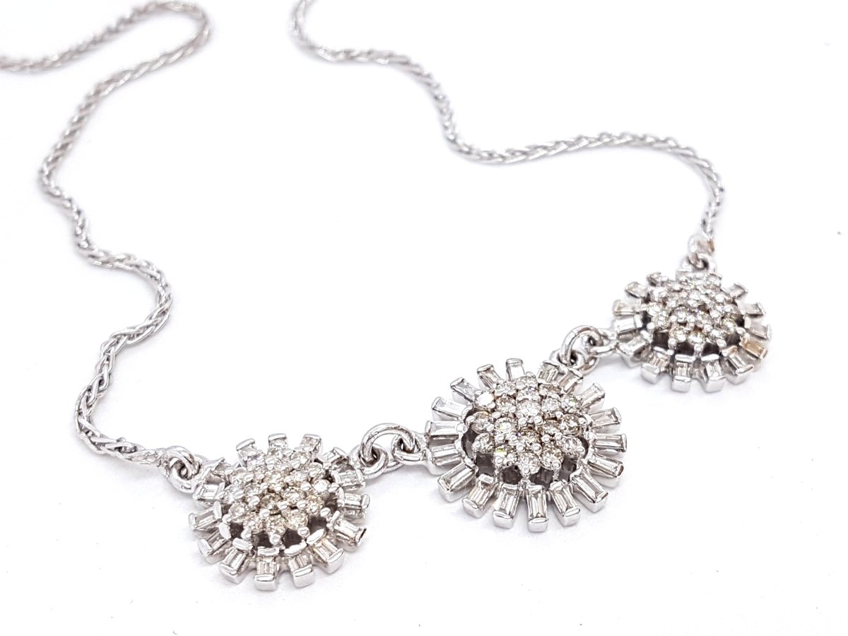 Collier Or blanc Diamant - Castafiore