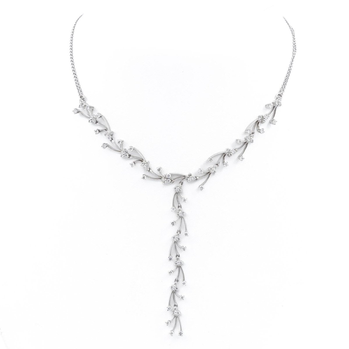 Collier Or blanc Diamant - Castafiore