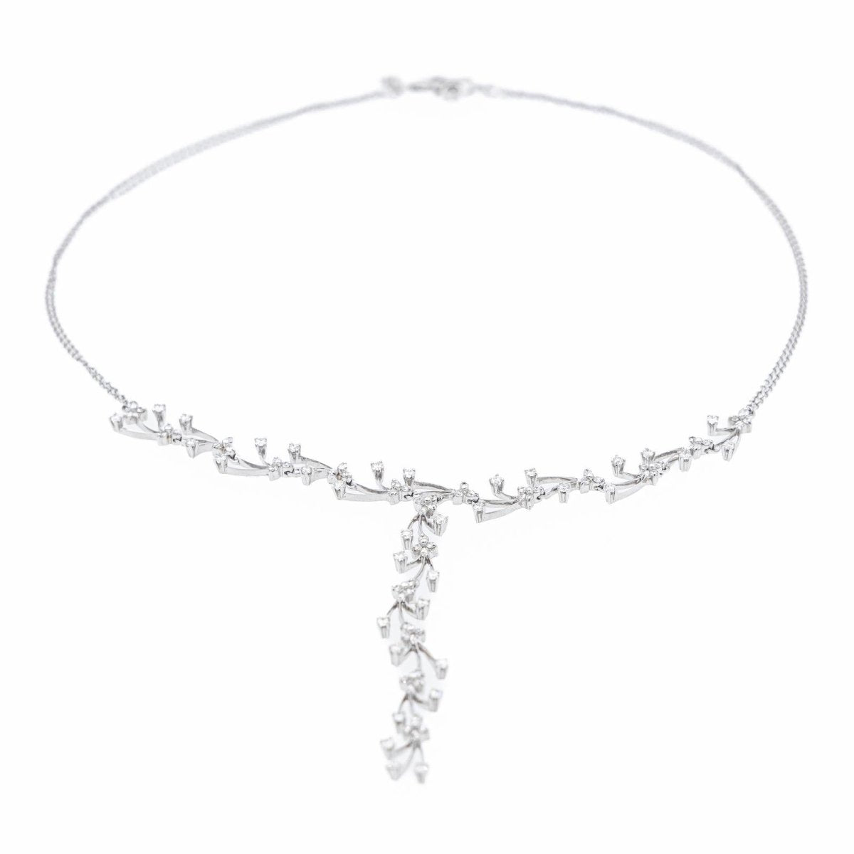 Collier Or blanc Diamant - Castafiore