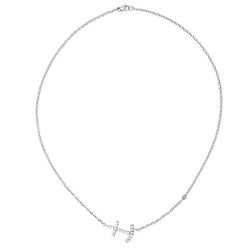 Collier or blanc et diamants. - Castafiore