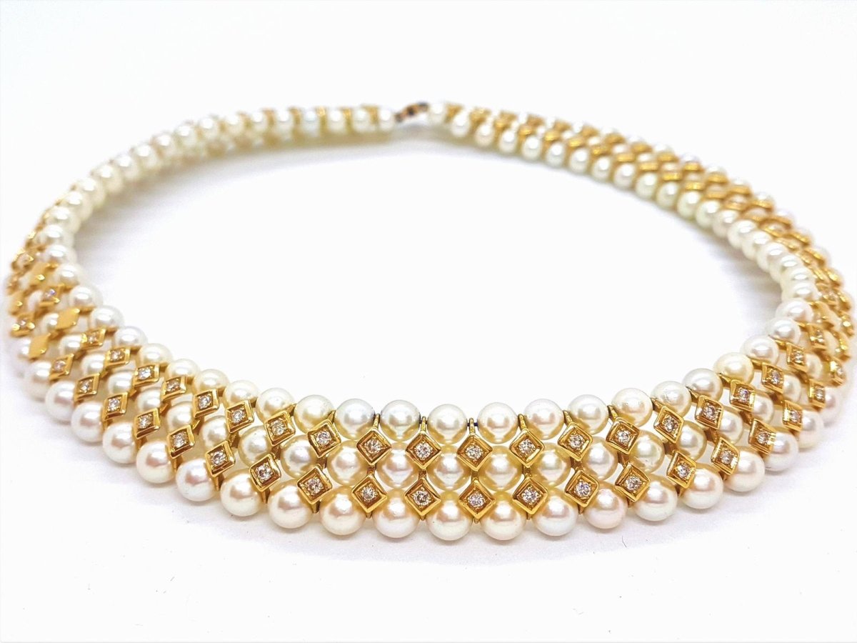 Collier Or jaune Diamant - Castafiore