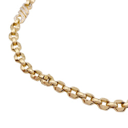 Collier or jaune, diamants. - Castafiore