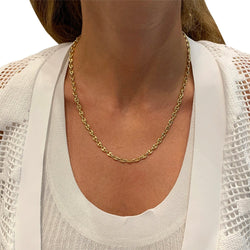 Collier or jaune, grains de café - Castafiore