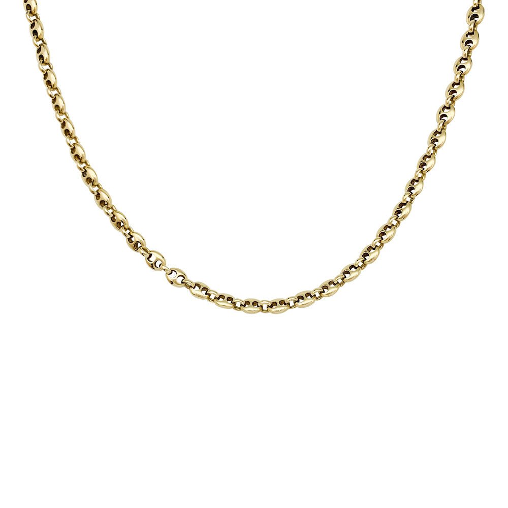 Collier or jaune, grains de café - Castafiore