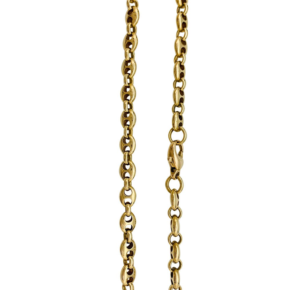 Collier or jaune, grains de café - Castafiore