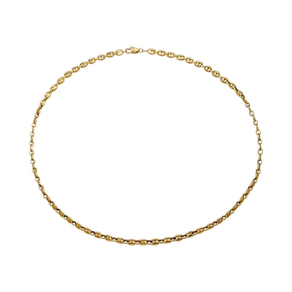 Collier or jaune, grains de café - Castafiore