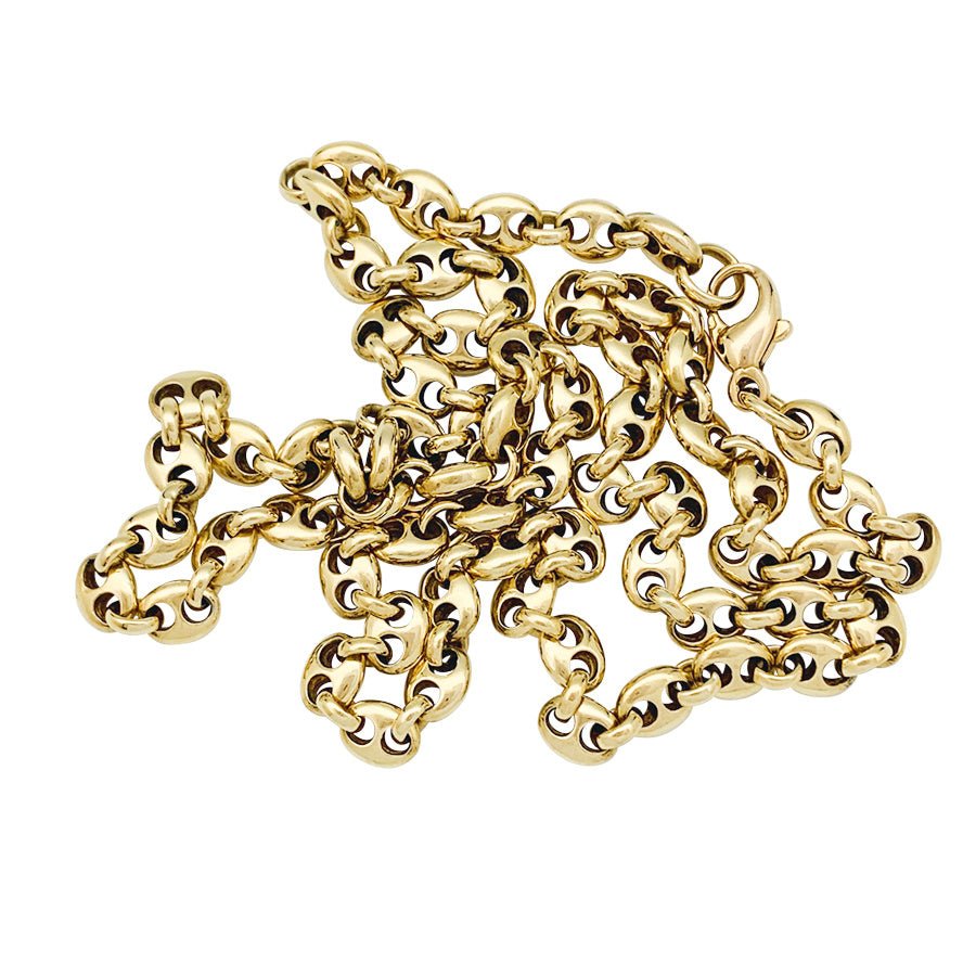 Collier or jaune, grains de café - Castafiore