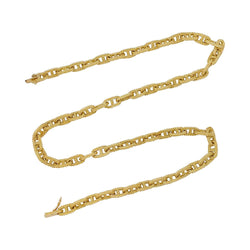 Collier or jaune, maille marine - Castafiore