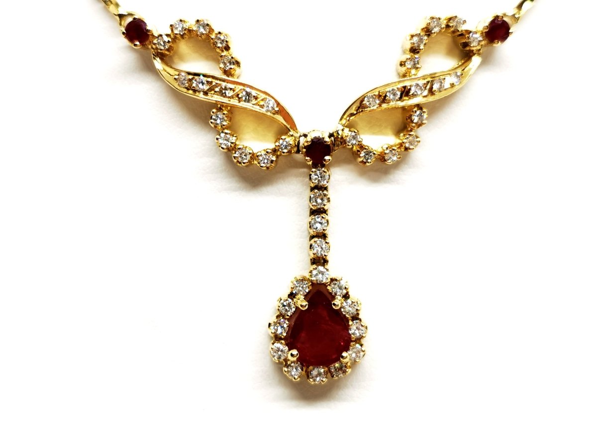 Collier Or jaune Rubis - Castafiore
